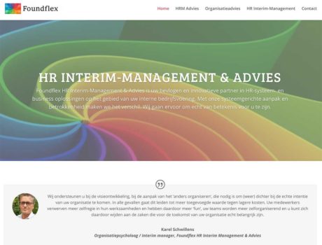 Eenvoudige website voor ZZPer – Foundflex