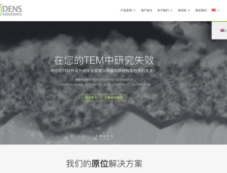 Website vertalen in het Chinees – DENSsolutions